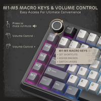 Gaming-Keyboards-RK-ROYAL-KLUDGE-L75-Gasket-Mount-Mechanical-Keyboard-Tri-Mode-75-TKL-Wireless-Keyboard-BT-2-4G-USB-C-Hot-Swappable-Knight-Black-3