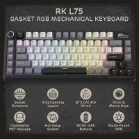 Gaming-Keyboards-RK-ROYAL-KLUDGE-L75-Gasket-Mount-Mechanical-Keyboard-Tri-Mode-75-TKL-Wireless-Keyboard-BT-2-4G-USB-C-Hot-Swappable-Knight-Black-4