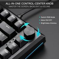 Keyboards-Redragon-K687-Wired-CNC-Gasket-Gaming-Keyboard-81-Keys-Mechanical-Keyboard-Premium-CNC-Aluminum-Board-Easy-Control-Knob-5-Layer-Noise-Dampening-5