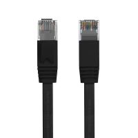 Cruxtec CAT6 UTP Flat Ethernet Cable 1m - Black (FC6-010-BK)