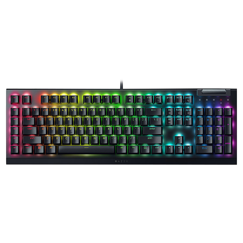 Razer BlackWidow V4 X Mechanical Gaming Keyboard - Yellow Switch (RZ03-04701800-R3M1)