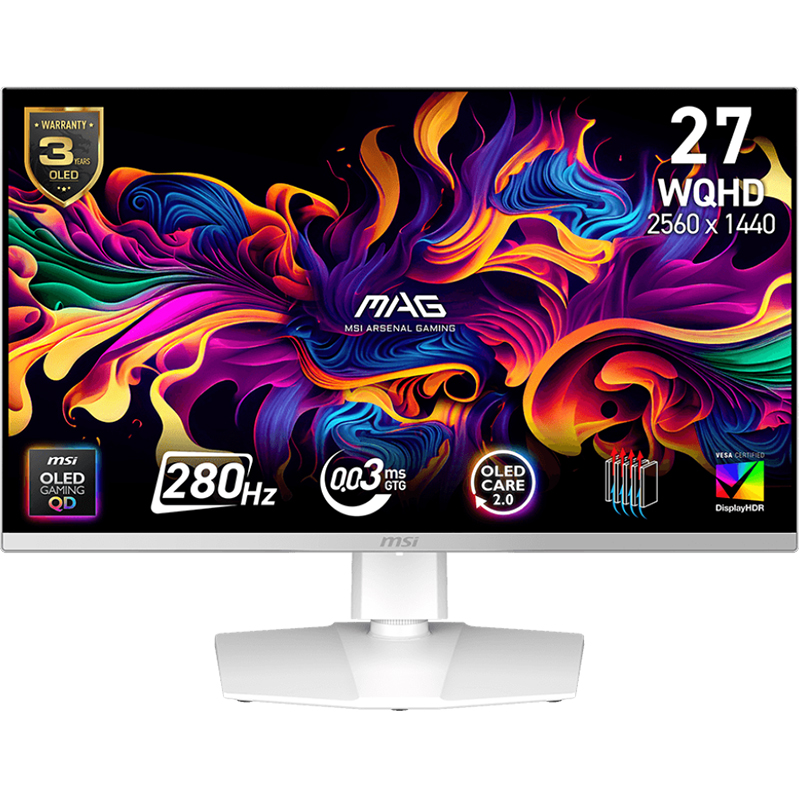 MSI MAG X28 26.5in QD-OLED 280Hz Gaming Monitor (MAG 272QPW QD-OLED X28)