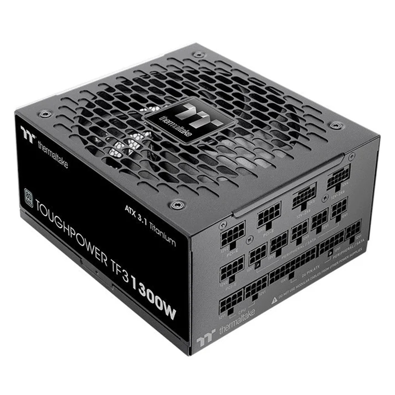 Thermaltake TF3 1300W Premium 80+ Titanium PCIe 5.1 ATX 3.1 Fully Modular Power Supply (PS-TPD-1300FNFATA-1)