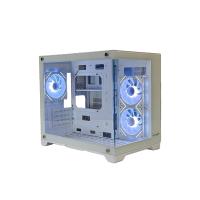 ICraft Villa Panoramic Micro-ATX Gaming Case White with 3 fans