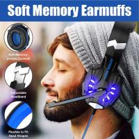 KOTION EACH head-mounted gaming headset, wired computer music gaming headset 