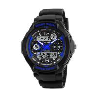 Children's Watch Men's Trendy Outdoor Multi functional Waterproof Sports Watch Student Electronic Watch 1060-blue