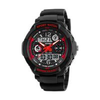 Children's Watch Men's Trendy Outdoor Multi functional Waterproof Sports Watch Student Electronic Watch 1060-red