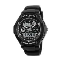 Children's Watch Men's Trendy Outdoor Multi functional Waterproof Sports Watch Student Electronic Watch 1060-silver