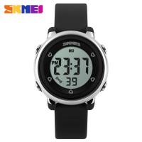 Children's waterproof silicone tape electronic watch, student jelly color, fashionable trend, personalized LED color light watch 1100-black