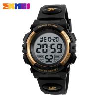 Men's large dial waterproof watch multifunctional outdoor sports trend electronic watch 1266-gold