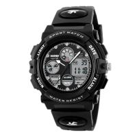 aterproof multifunctional sports watch electronic student children's electronic watch 1163-black