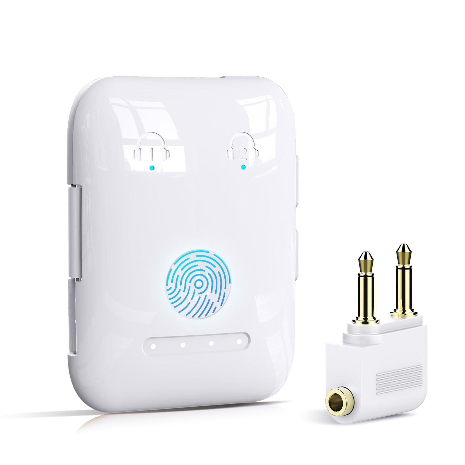 Premium Bluetooth 5.4 Transmitter, Airplane Wireless Adapter, Supports 2 AirPods/Headphones, Bluetooth Transmitter for TV, Airplane, Gym