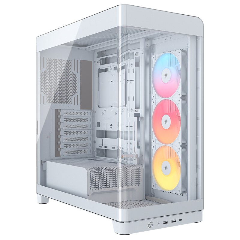Corsair Frame 4500X RS-R ARGB Panoramic Glass Mid Tower ATX Case - White (CC-9011315-WW)