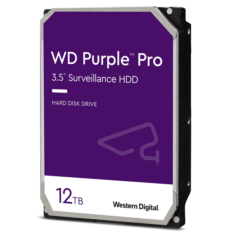 Western Digital 12TB Purple Pro 3.5in SATA 7200RPM Surveillance Hard Drive (WD122PURP)