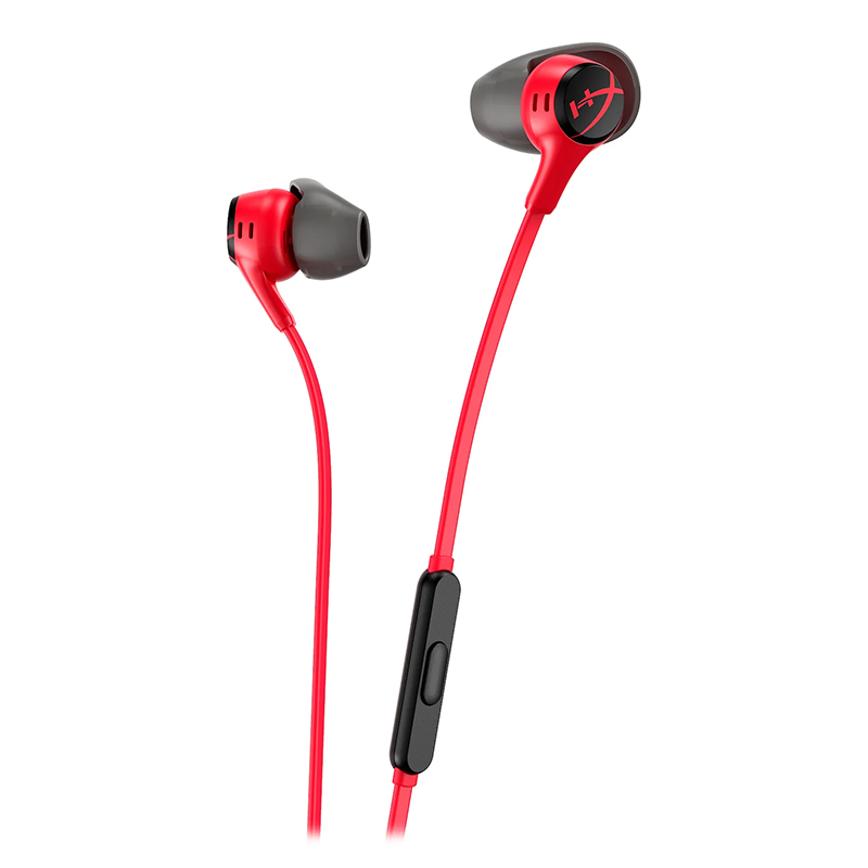 HyperX Cloud Earbuds II Wired Gaming Earphones with Mic - Red (705L8AA)