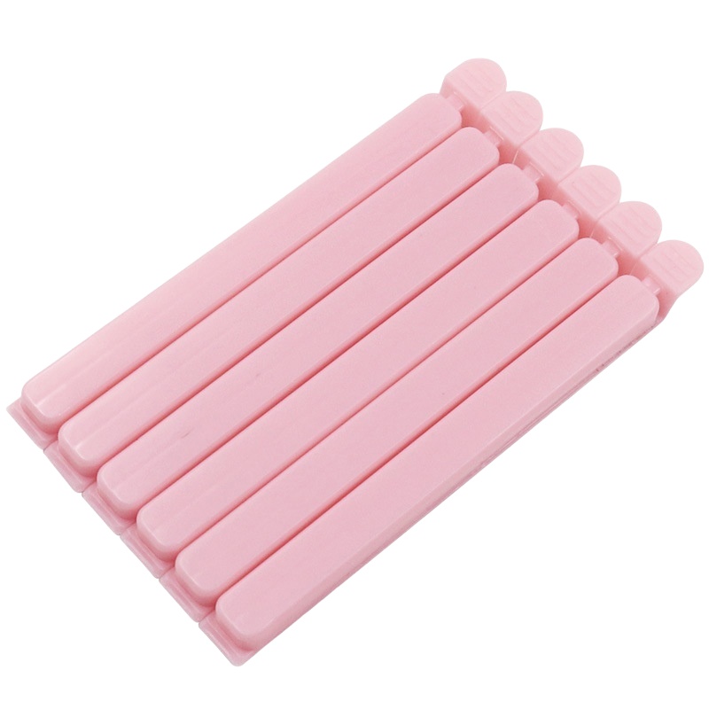 Large Pink Eco - friendly Plastic Sealing Clips with Super - strong Clamping Force, Keeping Food Fresh for Longer. A Must - have Kitchen Gadget.