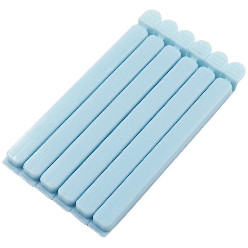 Large - sized blue eco - friendly plastic sealing clips with super - strong clamping force for longer food freshness. A must - have kitchen gadget.