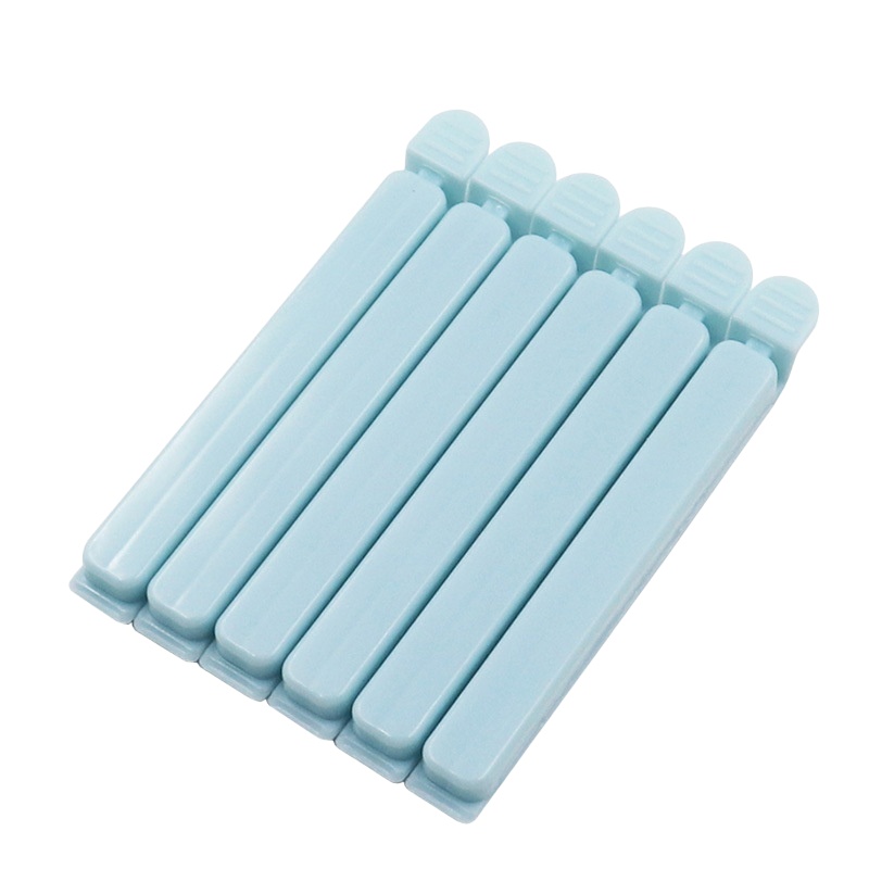 Small blue eco - friendly plastic bag clips with super - strong clamping force, keep food fresh for longer, a must - have kitchen gadget.