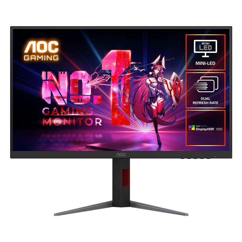 AOC 27in FHD 320Hz / UHD 160Hz Dual Refresh Rate Fast IPS Mini-LED Gaming Monitor (U27G4XM)