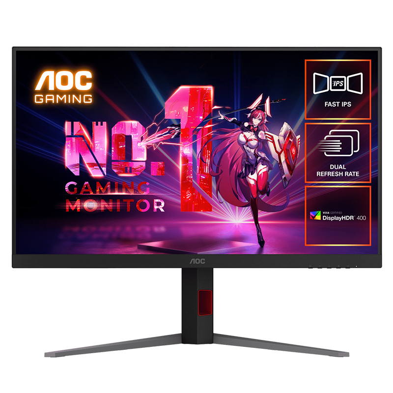 AOC 31.5in FHD 320Hz / UHD 160Hz Dual Refresh Rate Fast IPS Gaming Monitor (U32G4)