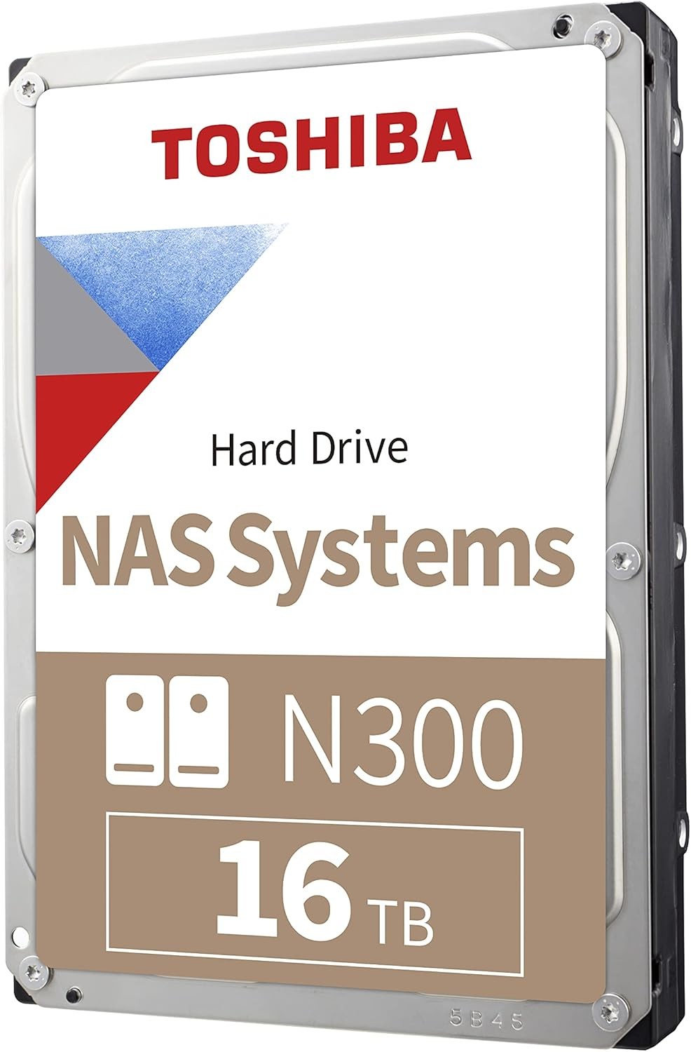 Toshiba N300 16TB NAS 3.5-Inch Internal Hard Drive - CMR SATA 6 GB/s 7200 RPM 512 MB Cache