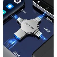 OTG Adapter USB-A to Lightning Micro USB Type C Converter(3in1) Compatible for Samsung for iPhone 15 14 13 12 Pro Max Plus for iPad Air Mini 6 Android