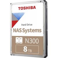 Toshiba N300 8TB NAS 3.5-Inch Internal Hard Drive - CMR SATA 6 GB/s 7200 RPM 512 MB Cache