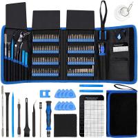 142 Piece Electronics Precision Screwdriver Sets with 120 Bits Magnetic Repair Tool Kit for Macbook Computer Laptop iPhone Eyeglasses Watch
