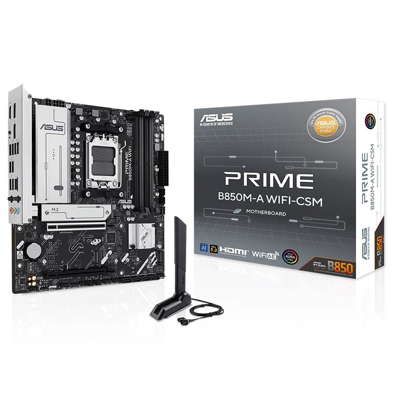Asus Prime B850M-A WIFI CSM AM5 mATX Motherboard (PRIME B850M-A WIFI-CSM)