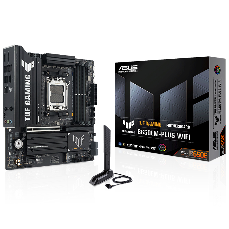 Asus TUF Gaming B650EM-PLUS WiFi AM5 mATX Motherboard (TUF GAMING B650EM-PLUS WIFI)