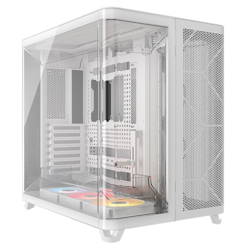 Corsair AIR 5400 RS-R ARGB TG Mid Tower E-ATX Case - White (CC-9011319-WW)