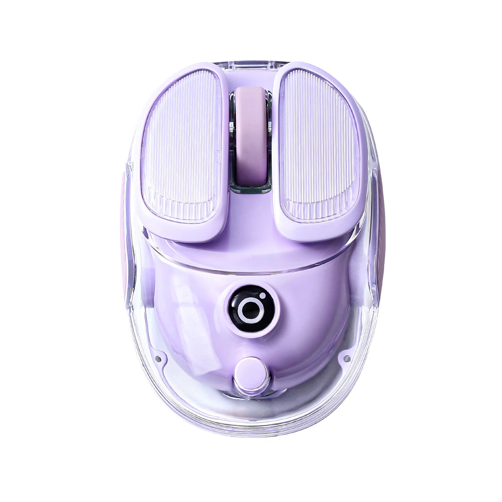 EWEADN Q9 Cute Creamy, Mini Wireless BT Mouse, Dual-Mode Connectivity for Phone, Tablet & Laptop, Potato Shape, Portable & Ergonomic Design - Purple
