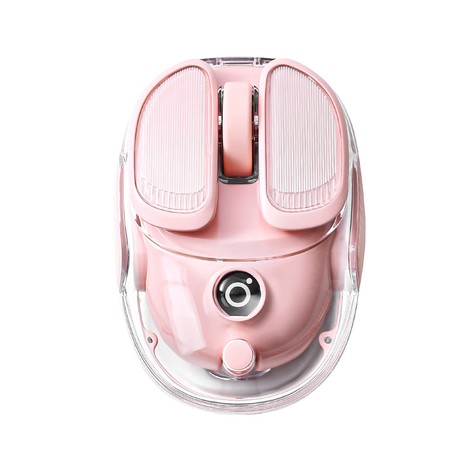 EWEADN Q9 Cute Creamy, Mini Wireless BT Mouse, Dual-Mode Connectivity for Phone, Tablet & Laptop, Potato Shape, Portable & Ergonomic Design - pink