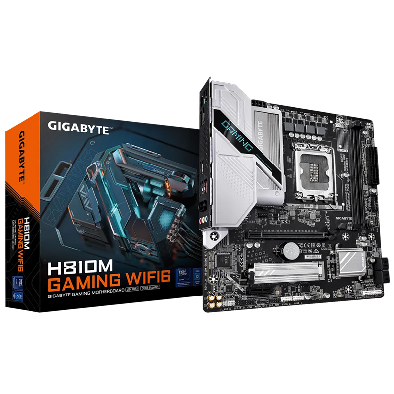 Gigabyte H810M Gaming WIFI6 LGA 1851 micro-ATX Motherboard (H810M GAMING WIFI6)