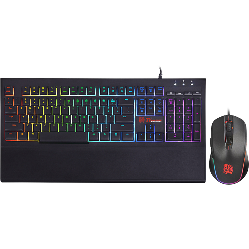 Thermaltake Tt eSPORTS Challenger Elite RGB Keyboard and Mouse Gaming Combo (CM-CEL-WLXXMB-US)