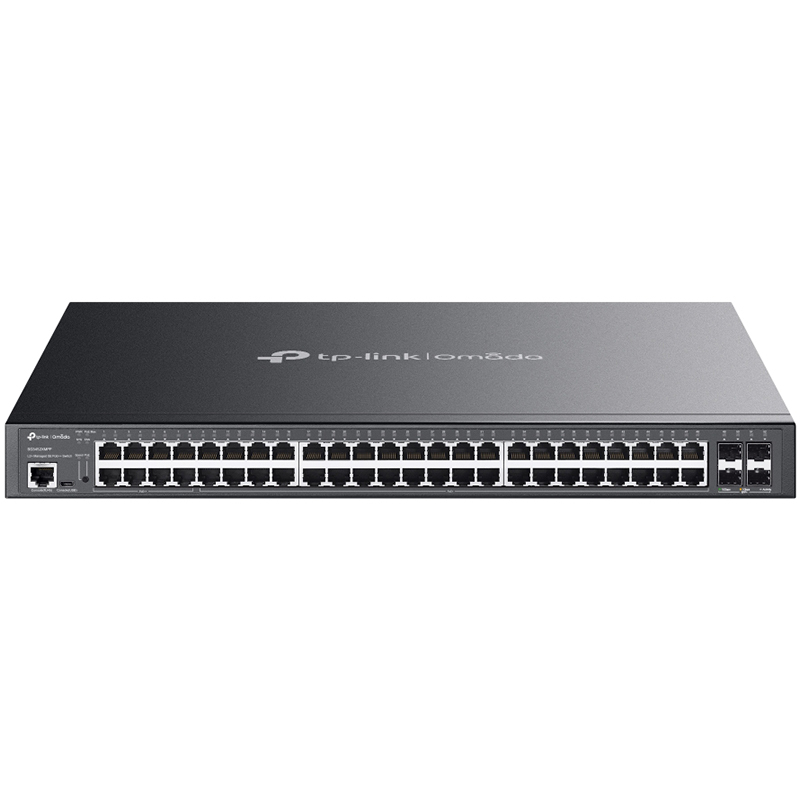 TP-Link Omada 48-Port Gigabit and 4-Port 10GE SFP+ L2+ Managed Switch with 40-Port PoE+ & 8-Port PoE++ (SG3452XMPP)