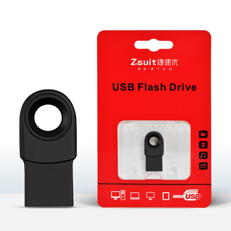 USB flash drive with large capacity and high-speed USB flash drive for engraved files SYCU 32G-black short 