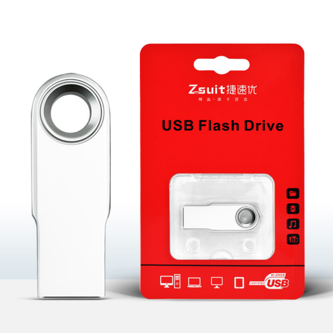 USB flash drive with large capacity and high-speed USB flash drive for engraved files SYCU 32G-white