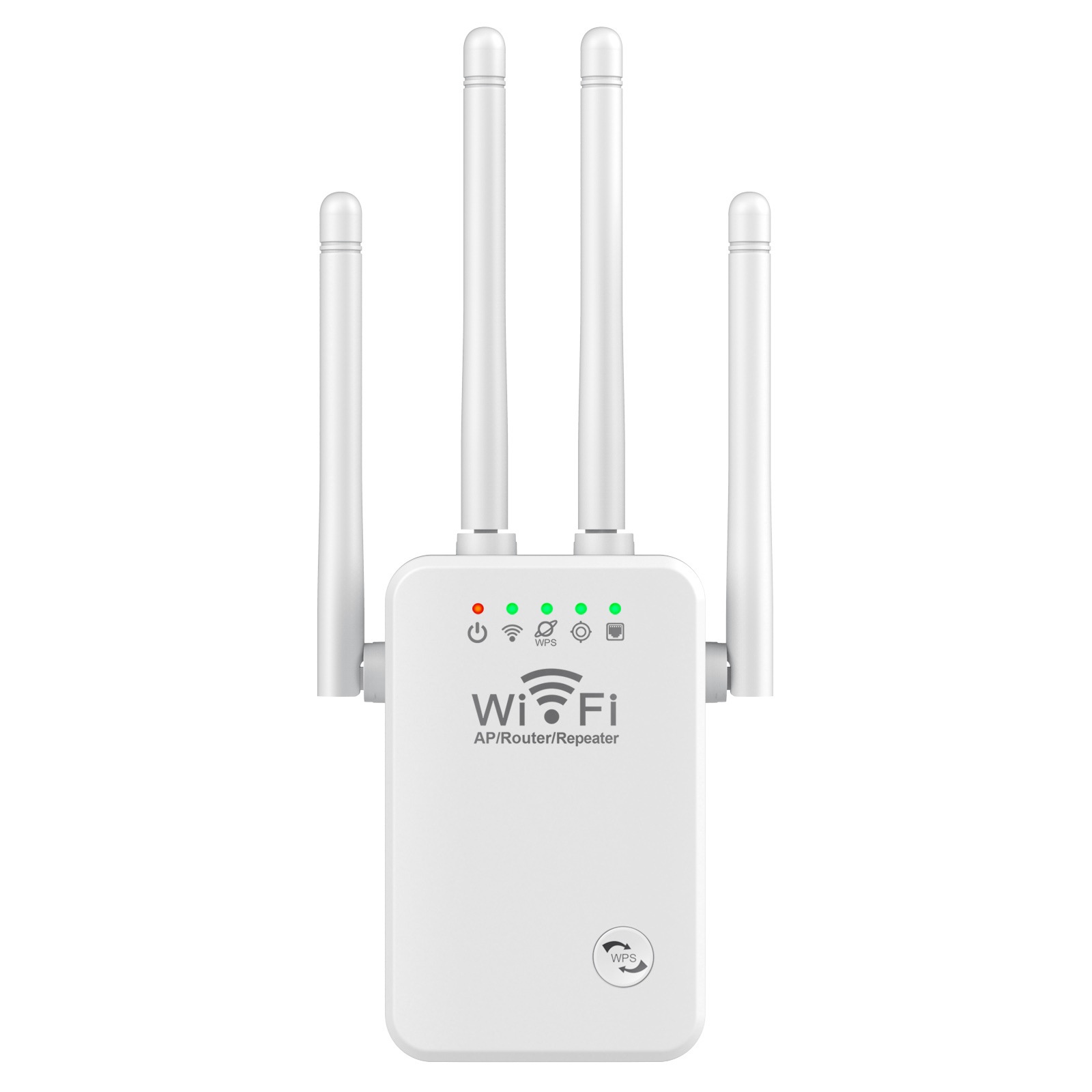 New U9 WiFi Range Extender, 4 Antennas 300Mbps Wireless Repeater, Home Network Signal Booster
