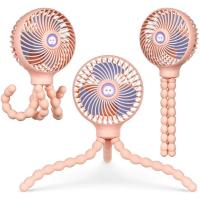 Appliance-Accessories-Mini-Handheld-Baby-Stroller-Fan-Rechargeable-Octopus-Cooling-Stand-Fan-Pink-7