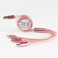 Charger-1M-Pink-3-in-1-Retractable-Metal-Data-Cable-Fast-Charging-for-Android-Type-C-Phones-6