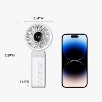Laptops-Computers-JISULIFE-Handheld-Fan-Life7-Ultimate-Flexibility-High-Power-Motor-LED-Display-5000mAh-Rechargeable-5-Speed-Foldable-Design-3-IN-1-Portable-Grey-4