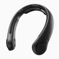 JISULIFE Portable Neck Fan,5000 mAh Rechargeable Battery Neckbrace, Hands Free Design, 5 Speed Gears Adjustment-Black
