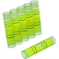 6 Pieces Mini Cylindrical Mark Level ,GPU Hard Disk Small Horizontal Bubble Levels Bubble Spirit Level Measuring Layout Tools