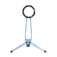 iCreate Portable Triangle Metal Stand with Spring Buckle Suit for MagSafe Smartphones Live Broadcast - Blue