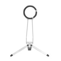 iCreate Portable Triangle Metal Stand with Spring Buckle Suit for MagSafe Smartphones Live Broadcast - Silver
