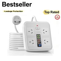 Powerboards-and-Adapters-Powerboard-USB-10in1-Power-Board-with-Surge-Protection-Smart-USB-C-Power-Board-with-4-Outlets-Wall-Mountable-Powerboard-with-2M-Power-Extension-White-23