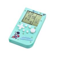 Tetris game console toy, children's nostalgic retro handheld game console - Vertical 3-inch screen green