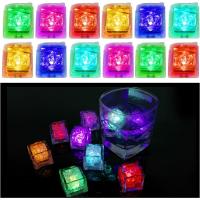 12pcs LED Ice Cubes Light Multicolor Liquid Sensor Ice Cubes Lamp For Drinks Bar Club Decor