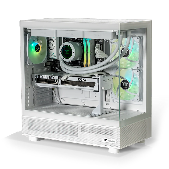 Thermaltake Horizon Xtreme V2 Ryzen 7 7800X3D RTX 5080 2TB SSD 32GB RAM W11H Gaming Desktop PC - Snow Edition (CA-4Q2-00D6WA-A2)